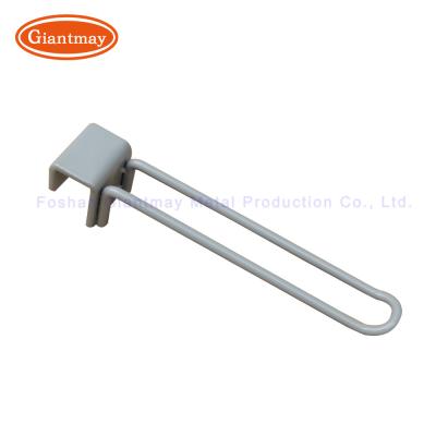 China Metal Square Tube Hook With Price Tag Hanging Bar Hooks for sale