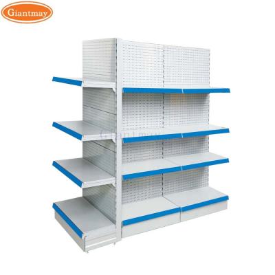 China Advertising Supermarket Perforated Stand Retail Store Shelf for sale