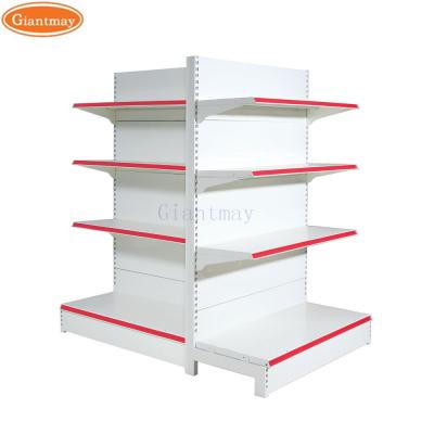 China Heavy Duty Groceries Retail Display Racks Supermarket Stand Metal Shelves For Store for sale