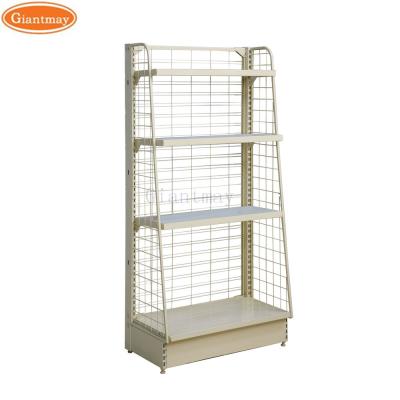 China Stable Structure Chips Grocery Rack For Store Mesh Supermarket Gondola Shelving for sale