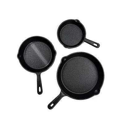 China Multifunctional Cast Iron Skillet Enamel Frying Pan For Gas Electric for sale