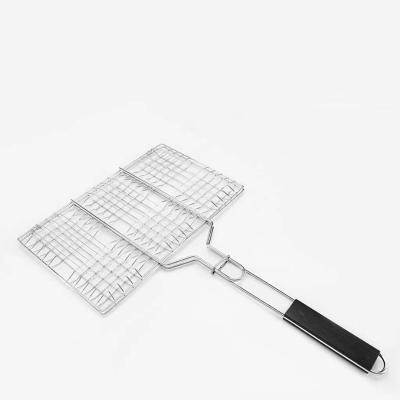 China Outdoor Portable Folding Camping Kitchen Accessories Barbecue Net Basket for sale