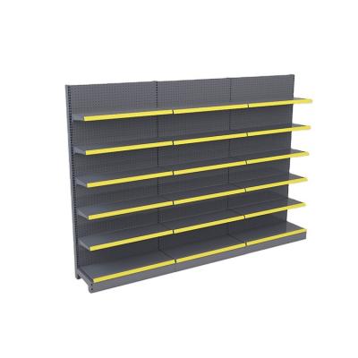 China Candy Wall Supermarket Shelves Gondola Display Racking System Single Sided for sale