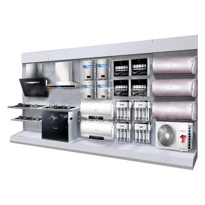 China Los aparatos electrodomésticos del metal exhiben el estante para el aire de la sala de exposición que maneja el calentador de agua de los dispositivos en venta