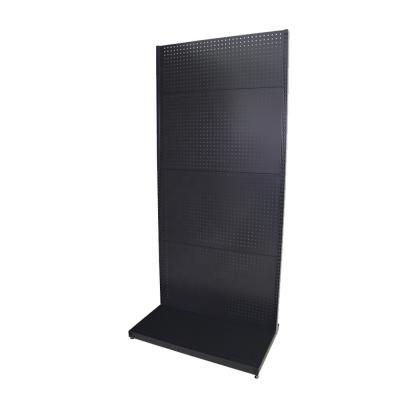 China Office Stationery Shop Display Rack Pegboard Floor Pencils Case Hook for sale
