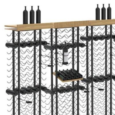 China Wooden Metal Wine Display Racks Shelving Units Shop Fitting Liquor Retail Store for sale