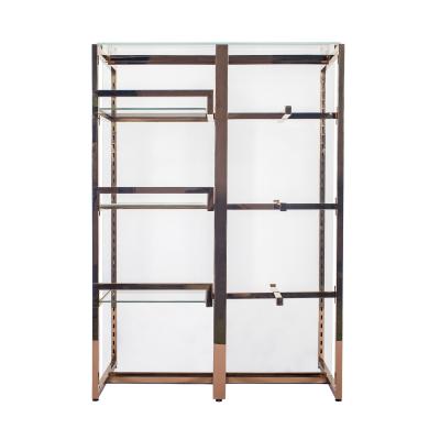 China Beer Bread Glass Display Rack For Garment Shop Handbags Stainless Steel for sale