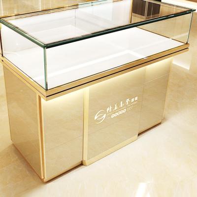 China As vitrinas varejos feitas sob encomenda de vidro compram sala de exposições versátil da joia contrária à venda