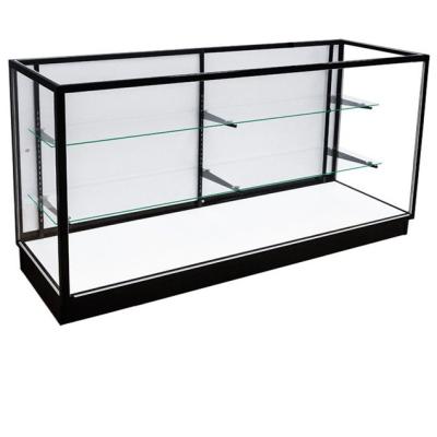 China Commercial Retail Store Glass Display Case Cabinet Chain Floor Wood for sale
