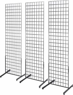 China Heavy Duty Retail Shelving Accessories Black Wire Grid Panel for sale