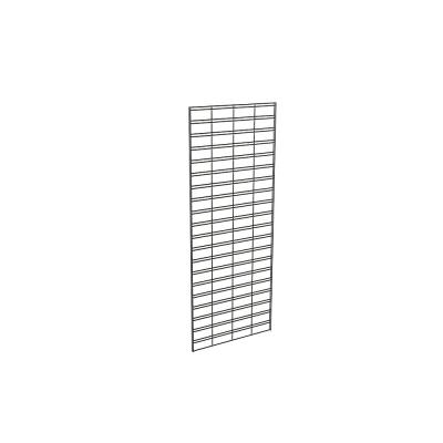 China Display Retail Shelf Accessories Silver Steel Metal Wall Mesh Grid Double Sided Floor Standing for sale