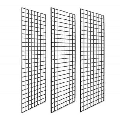 China Shop Retail Shelving Accessories Supplies Steel Metal Wire Grid Wall Panel for sale