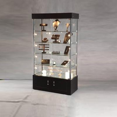 China Store Jewelry Retail Display Cases Glass for sale