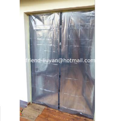 China Customized Film Transparent PVC Door Dust Proof Foil Door Warm Keep Membrane Door for sale