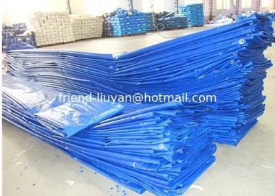 China Blue Polyethylene Tarp Sheet 80gsm Tarpualin Cover PE Woven Fabric for sale