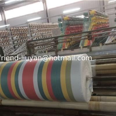 China Stripe Polyethylene Tarp Rolls Woven Fabric With Lamination  Building for sale