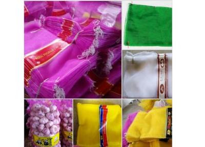 China PP Woven Garlic Mesh Bag Vegetable Packing Bag Drawstring Woven Mesh Sacks for sale