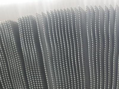 China Pantalla de malla de ventana de fibra de vidrio revestida con resina de la puerta de la red de mosquitos plissada de color gris 0,26 mm en venta