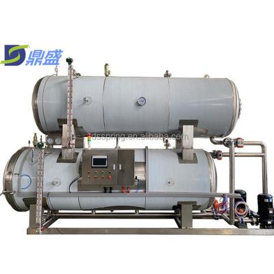 China Automatic steam water can pouch meat tuna fish olive sterilization Autoclave retort sterilizer machine à venda