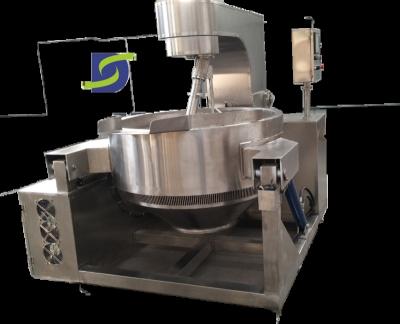 China Machinery Repair Shops Tilting Steam Heating Cheese Jacketed Kettle With Mixer for sale