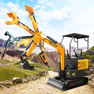 China ZHONGMEI Minibagger Crawler 1.2 Ton Mini excavadora Escavator Pelle Digger Mini Excavator for sale