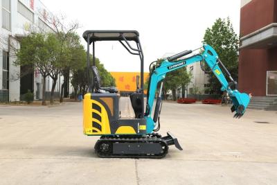 China 1.7ton Mini Hydraulic Excavator Retractable Mini Digging Machine Micro Digger for sale