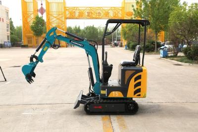 China Telescopic Track Frame Rubber Track Mini Excavator 1700kg Yellow Color Small Digger for sale