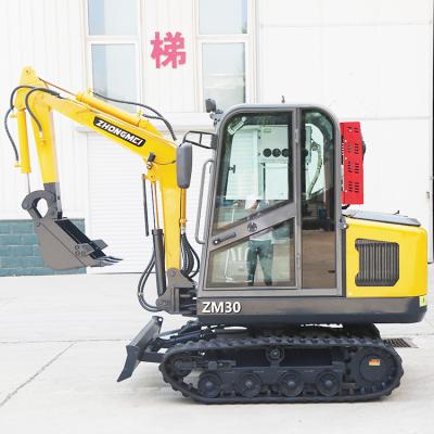 China Diesel Engine Orchard Digging Trenches 3ton Customized Mini Garden Excavator for sale