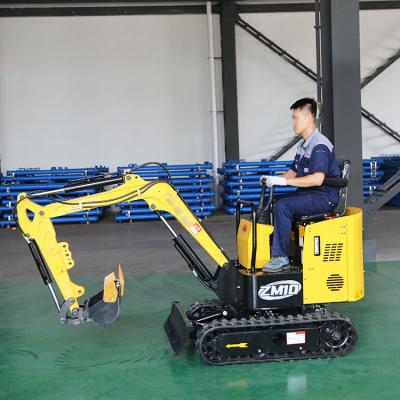 China Agricultural Digging Trenches 1000kg Lithium Battery Mini Excavator Electric Small Digger for sale