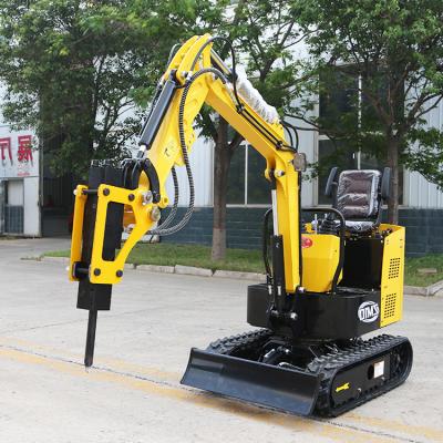 China 1Ton Small Orchard Excavator Digging Trenches 1Ton Electric Mini Excavator With Bucket for sale