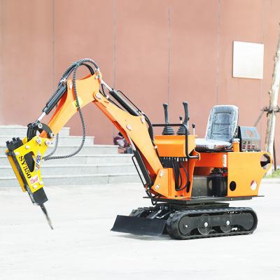 China 0.8 Ton Mini Crawler Excavators Maximum Excavation Depth 1400mm Small Digger for sale
