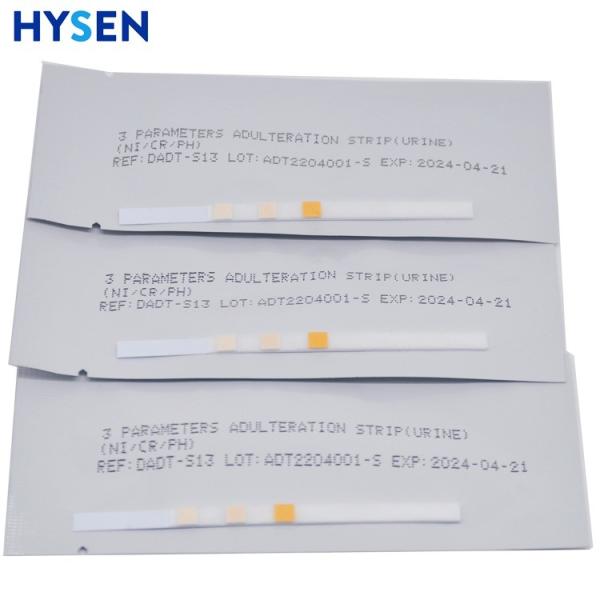 Quality No Power Needed Colloidal Gold Urine Test Strips for NI CR PH Analysis 3 Parameters for sale