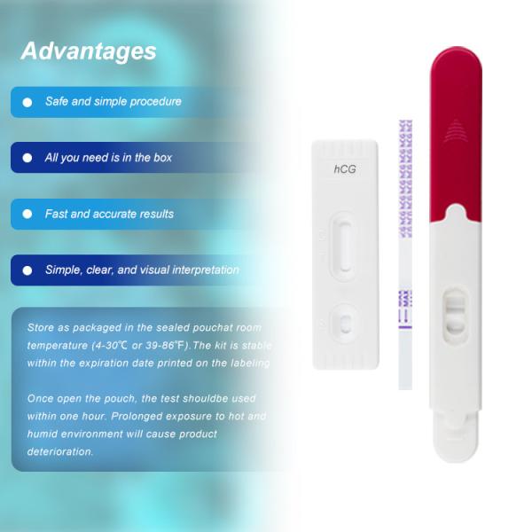 Quality CE Certified HCG Rapid One Step Pregnancy Test Urine Test Kit for Accurate for sale