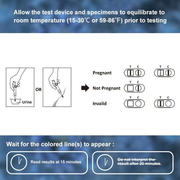 Quality 25T Pack hCG Pregnancy Test Kit Urine Cassette with CE ISO Certificate for sale