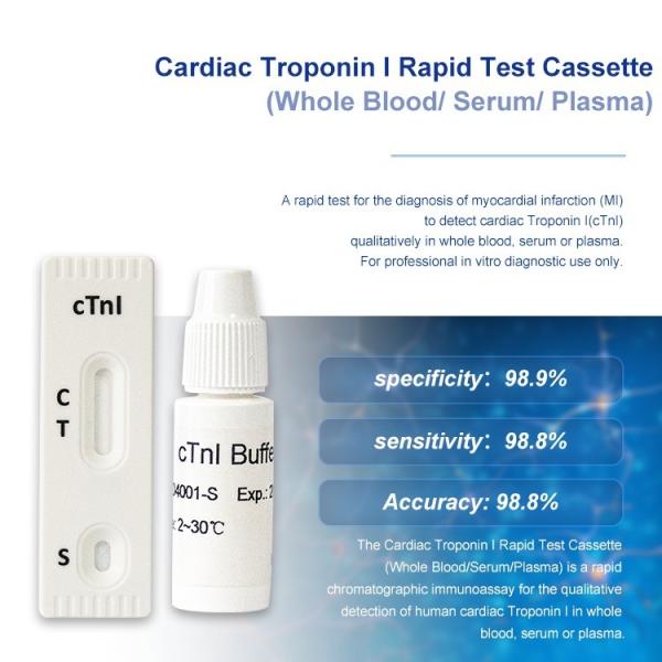 Quality Class II CE ISO Certified Troponin I Rapid Test for Early Detection of Cardiac for sale