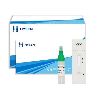 China CB Certified Hysen Canine Coronavirus Antigen Rapid Test Cassette Veterinary Test Kit for sale