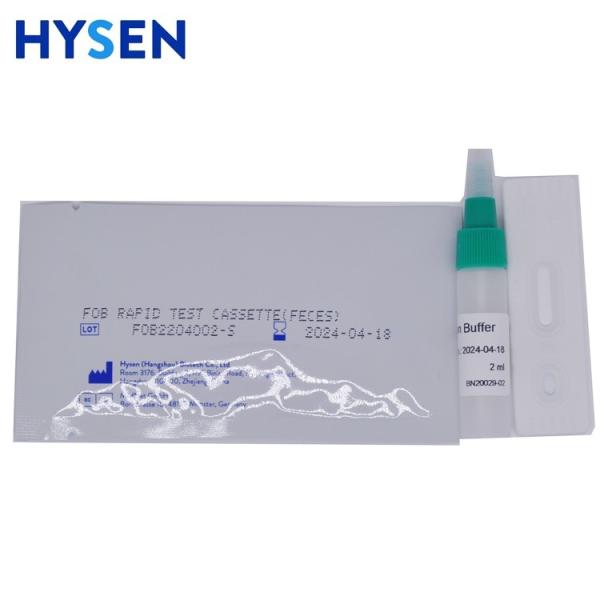 Quality Convenient Colloidal Gold Fecal Occult Blood FOB Rapid Test Kit for Hysen for sale