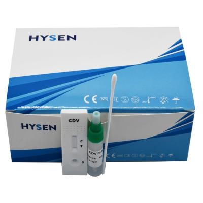 China Quick and Accurate Dog Test Strip CDV CPV Rapid Test Kit for Veterinary Diagnosis for sale