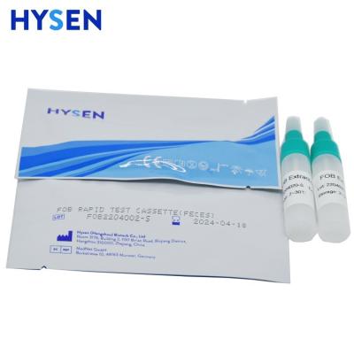 China Hysen Self Testing Pathological Analysis Equipment Fecal Occult Blood Fob Rapid Test Kit for sale