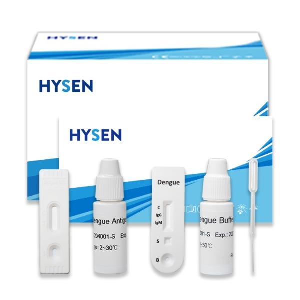 Quality Specimen Wb/S/P Hysen Dengue Antigen Rapid Test Kits Igg/Igm Combo CE and ISO-Approved for sale