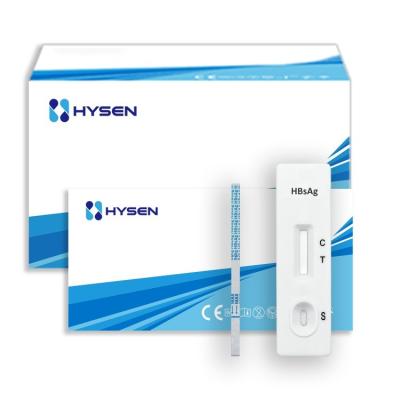 China HBsAg Hepatitis B Surface Antigen Rapid Test Kit Cassete Uncut Sheet Class II Buyers for sale