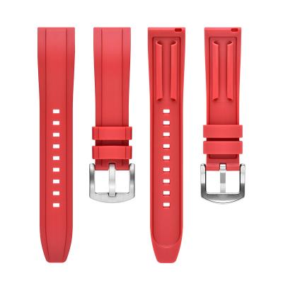 China Soft TPU Silicone Sport Watch Strap Replacement 20 22 24 26mm for sale