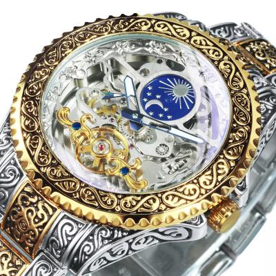 China Alloy Automatic Watch For Men Mechanical Skeleton 30m Waterproof for sale