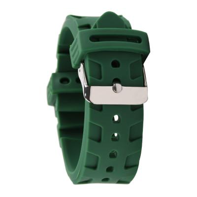China Zware Stijl 22mm Dive Watch Band Atrovirens Color Van regelbare grootte Te koop