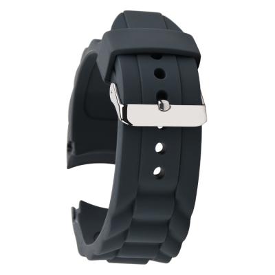 China Unbreakable 24mm Curved Lug Watch Strap printed LOGO for sale