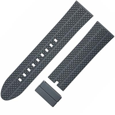 China SGS 24mm Rubber Watch Bands , SHX Mens Rubber Watch Straps for sale