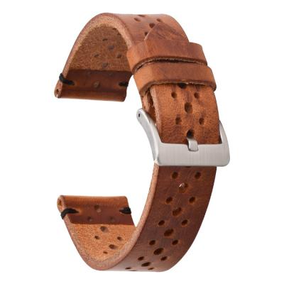 China 22mm Veg Tan Leather Watch Strap Bands For Sports Watch for sale