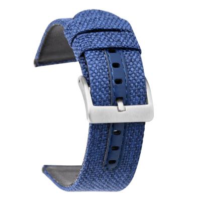 China Premium Hybrid Canvas Strap Watch Band PVD plating Buckle for sale