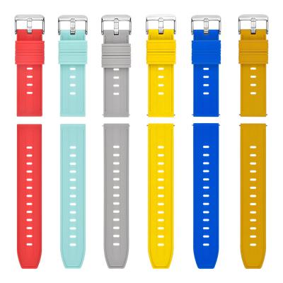Chine Bracelet de montre multiple de silicone de la couleur 22mm avec la boucle SS304 à vendre