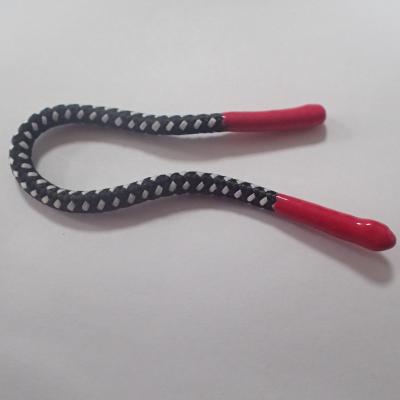 China Red Round Silicone Head Polyester Drawstring Cord Braided 5mm-8mm for sale